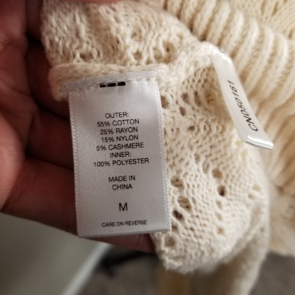 Happy X Nature Knit Ruffle Knee-length Dress in Cream Size Medium - Picture 9 of 9